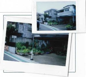 調査カードに記入された「駐車場でのまちなか園芸」：収集したまちなか園芸技術をもとに、地区で実践したいまちなか園芸やその効果について話し合いを行いました。