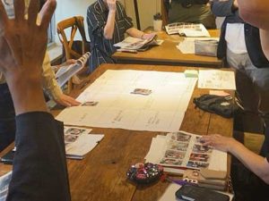 看板例がふさわしいかどうかを手上げ式で判別